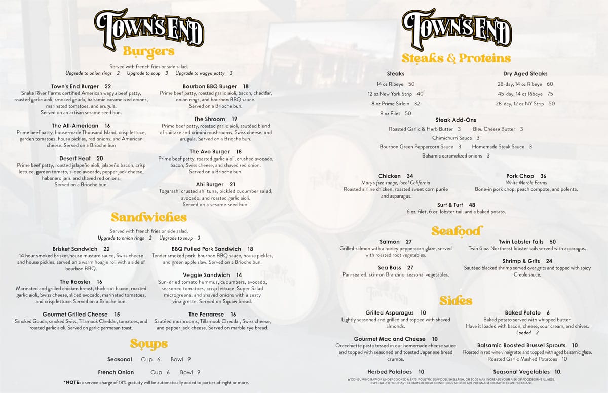 Apple Valley Restaurant & Cafe Town's End Stillhouse & Grill